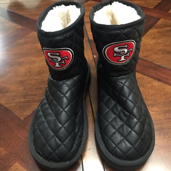 NFL Shoes - Women's San Francisco 49ers Quilted Boots